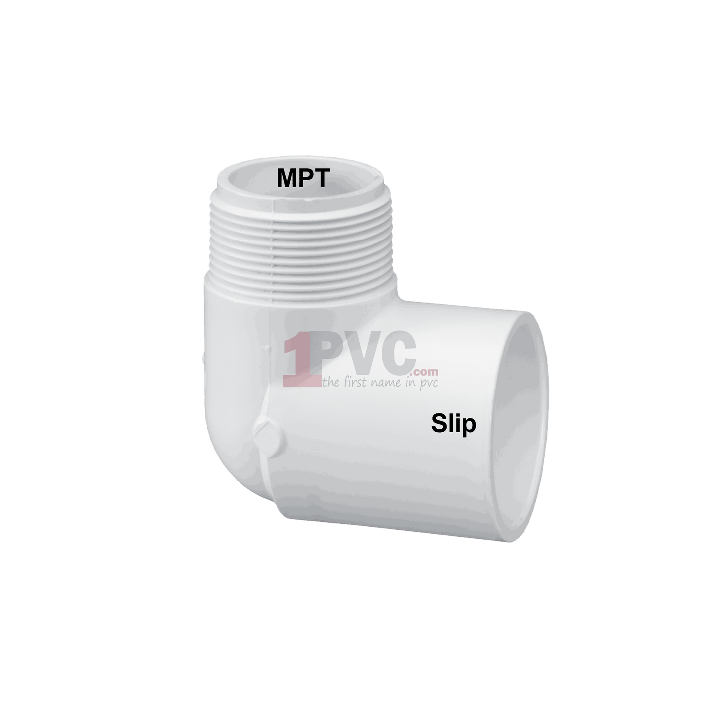 PVC 40 90° Street Elbow (MPT x Slip)
