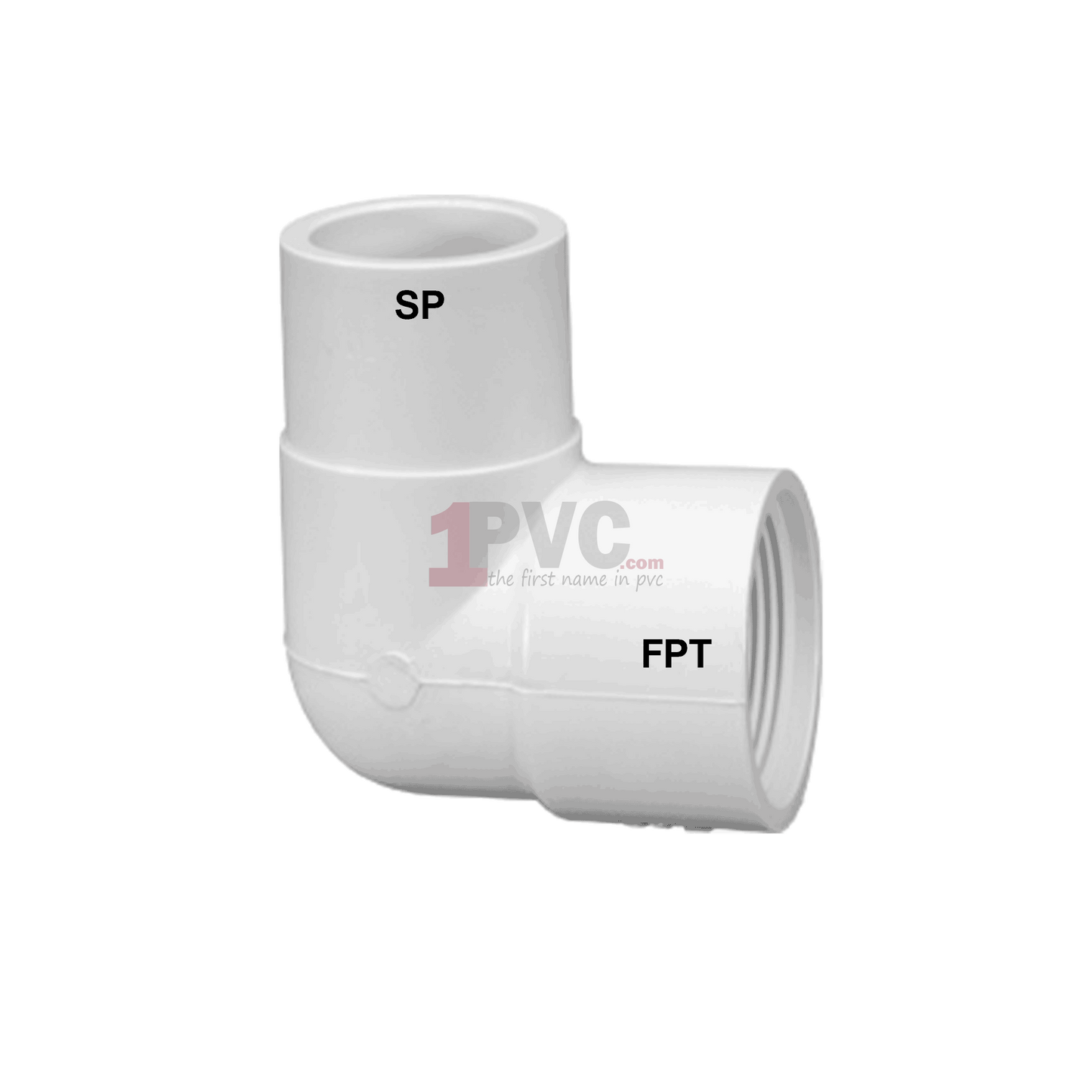 PVC 40 90° Street Elbow (SP x FPT)