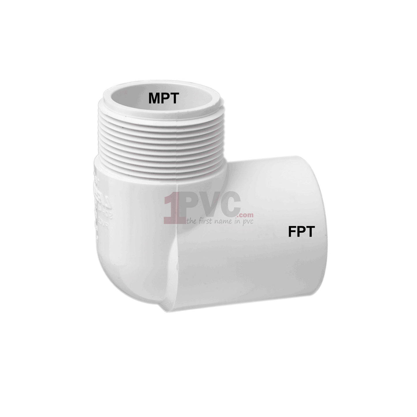PVC 40 90° Street Elbow (MPT x FPT)