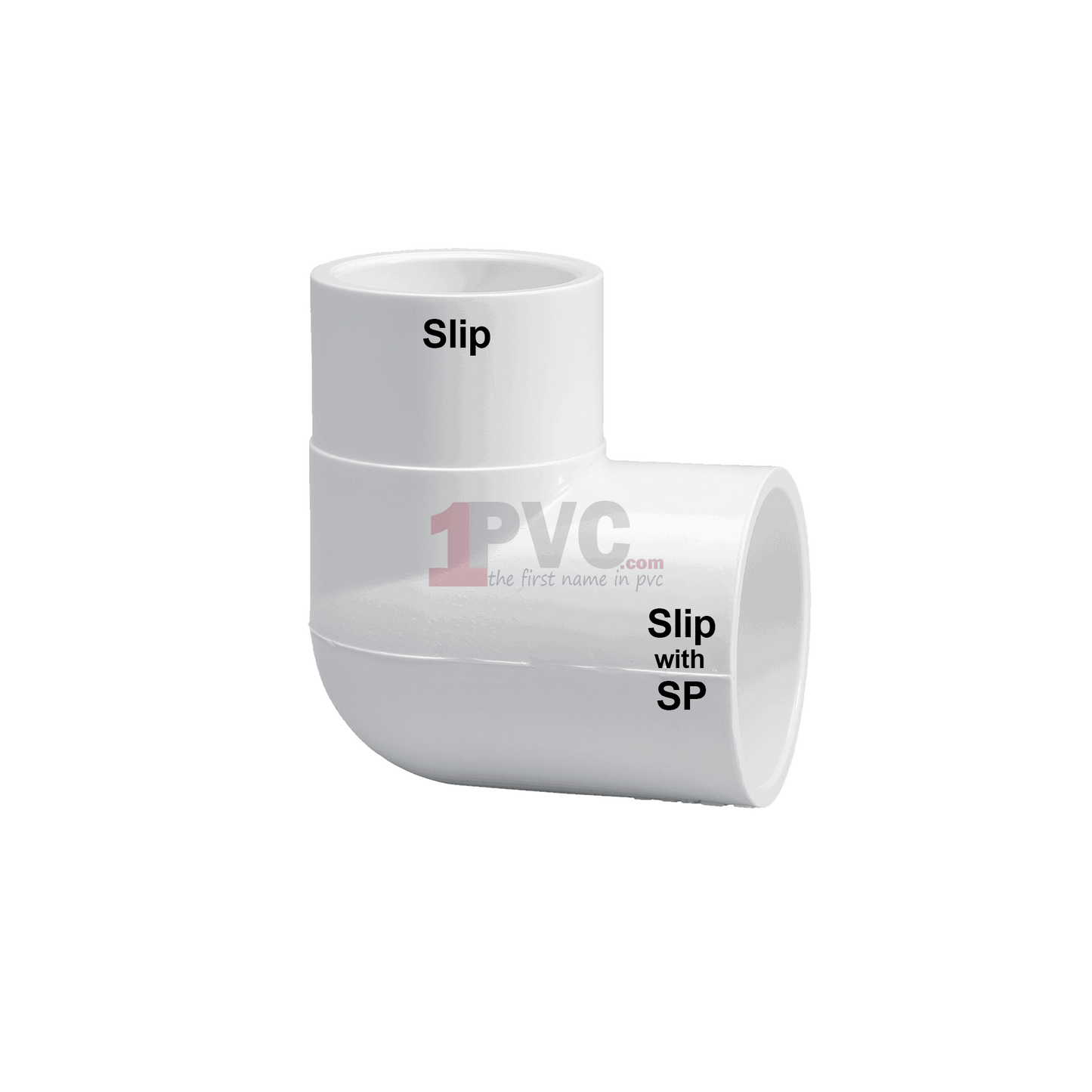 PVC 40 Reducing 90° Elbow (Slip x Slip with SP)