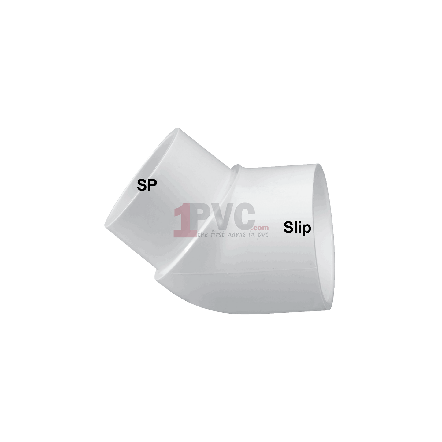 pvc 45° Street Elbow SP by Slip