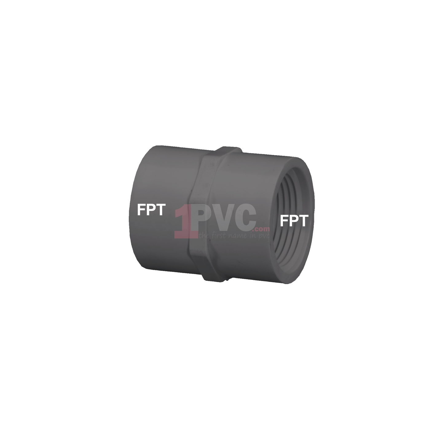 pvc grey Coupling FPT by FPT
