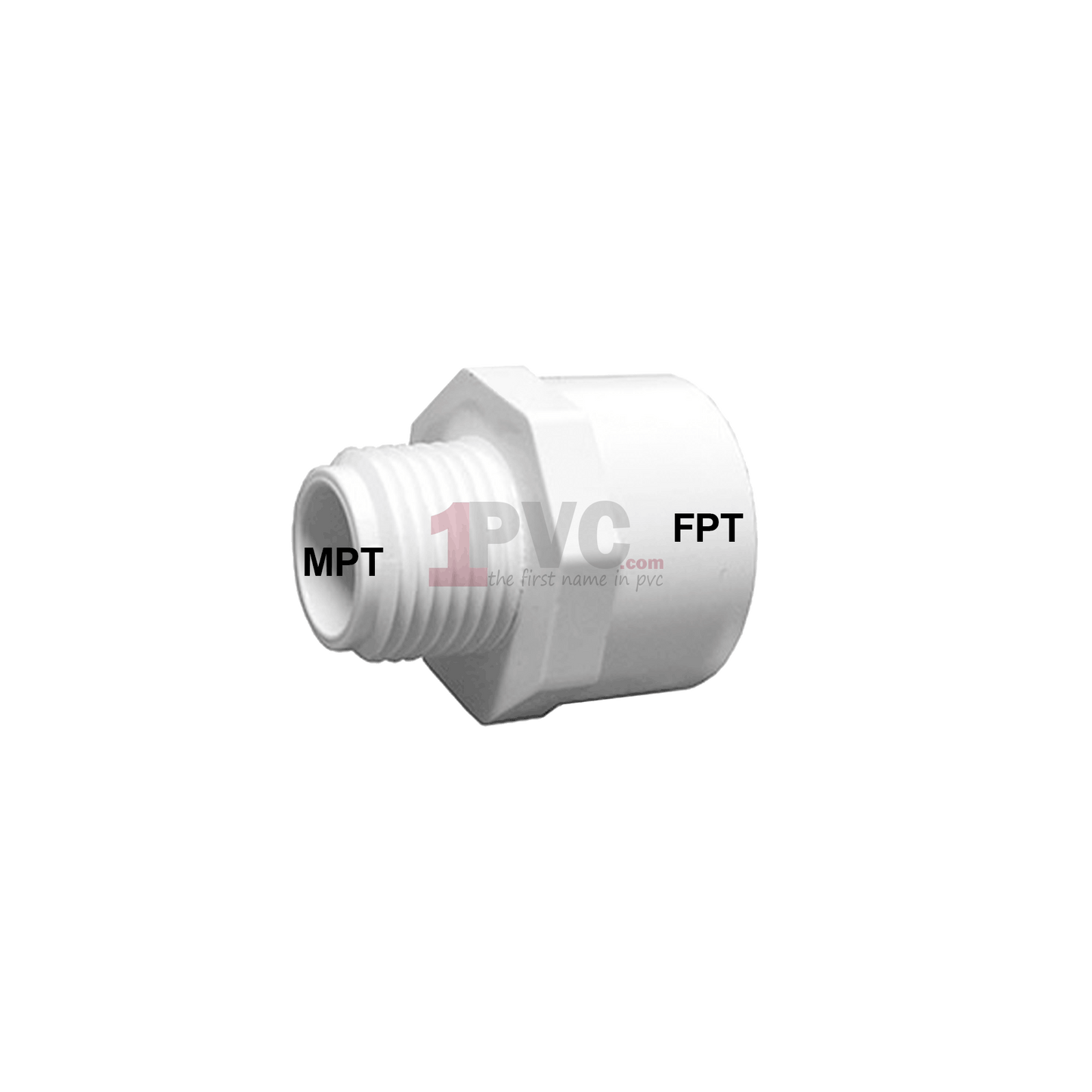 pvc adapter with mpt to fpt connection