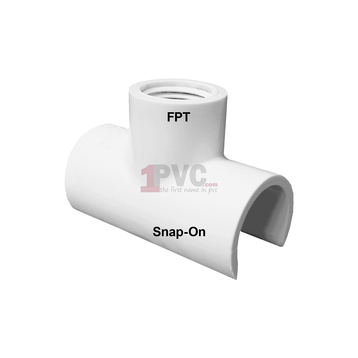 pvc snap on tee
