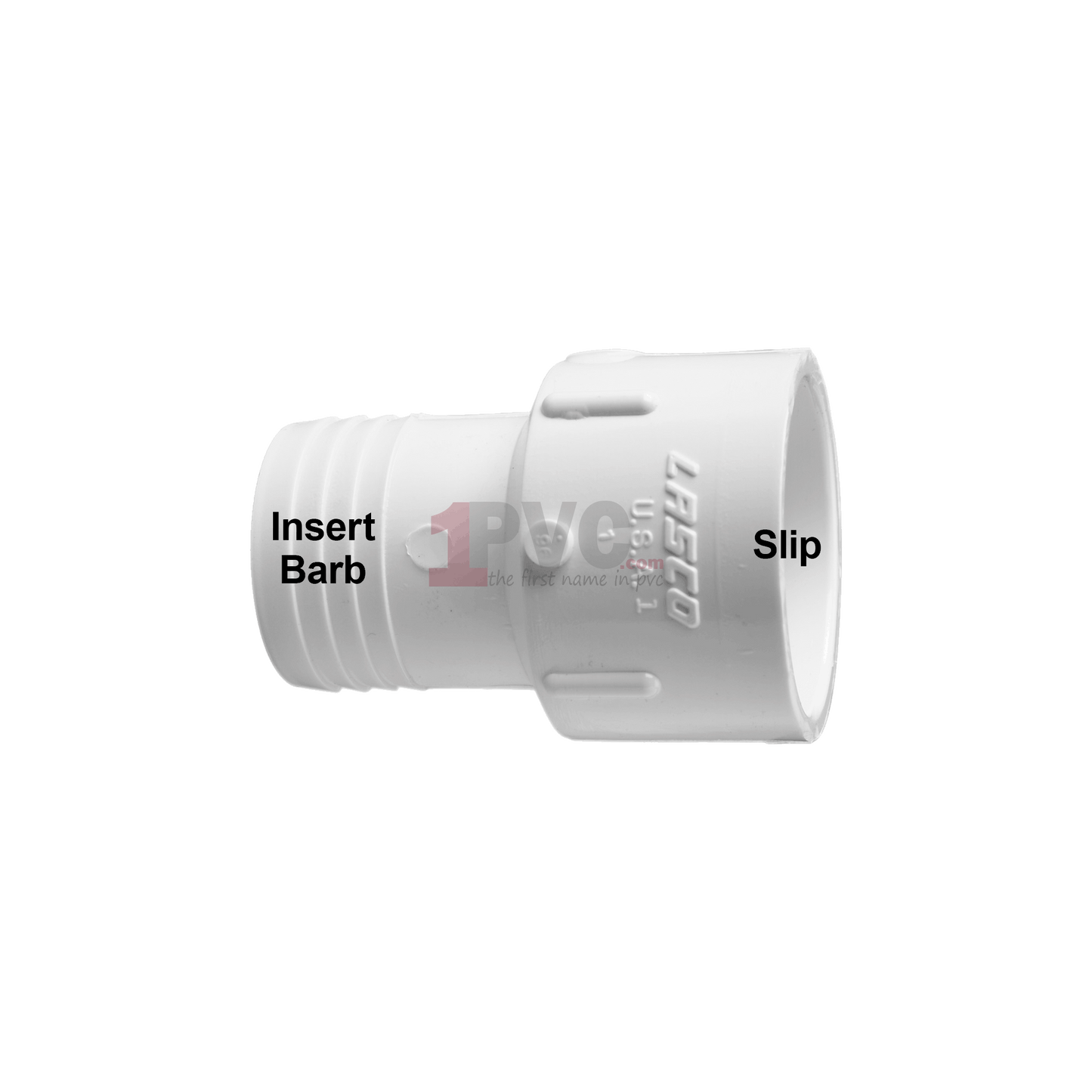 pvc insert barb adapter