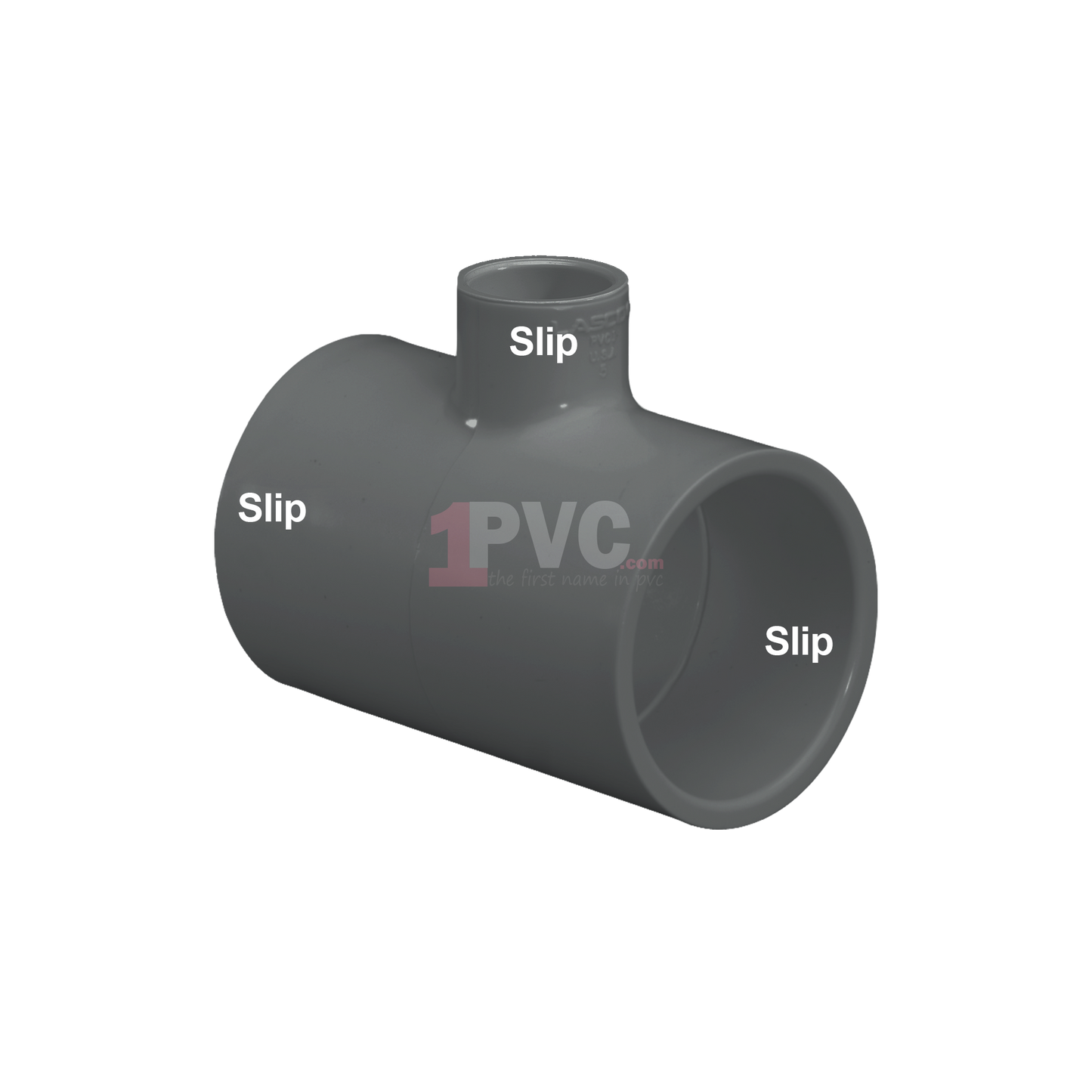 PVC 80 Reducing Tee (Slip x Slip x Slip)