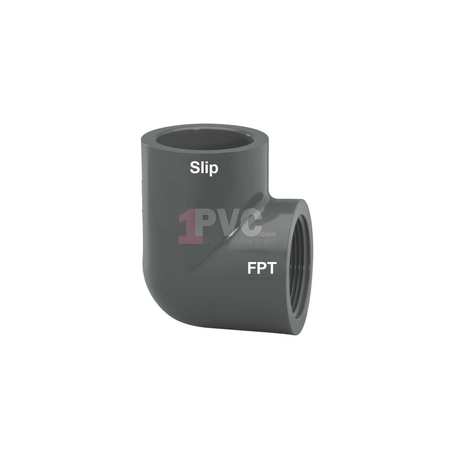 PVC 80 90° Elbow (Slip x FPT)