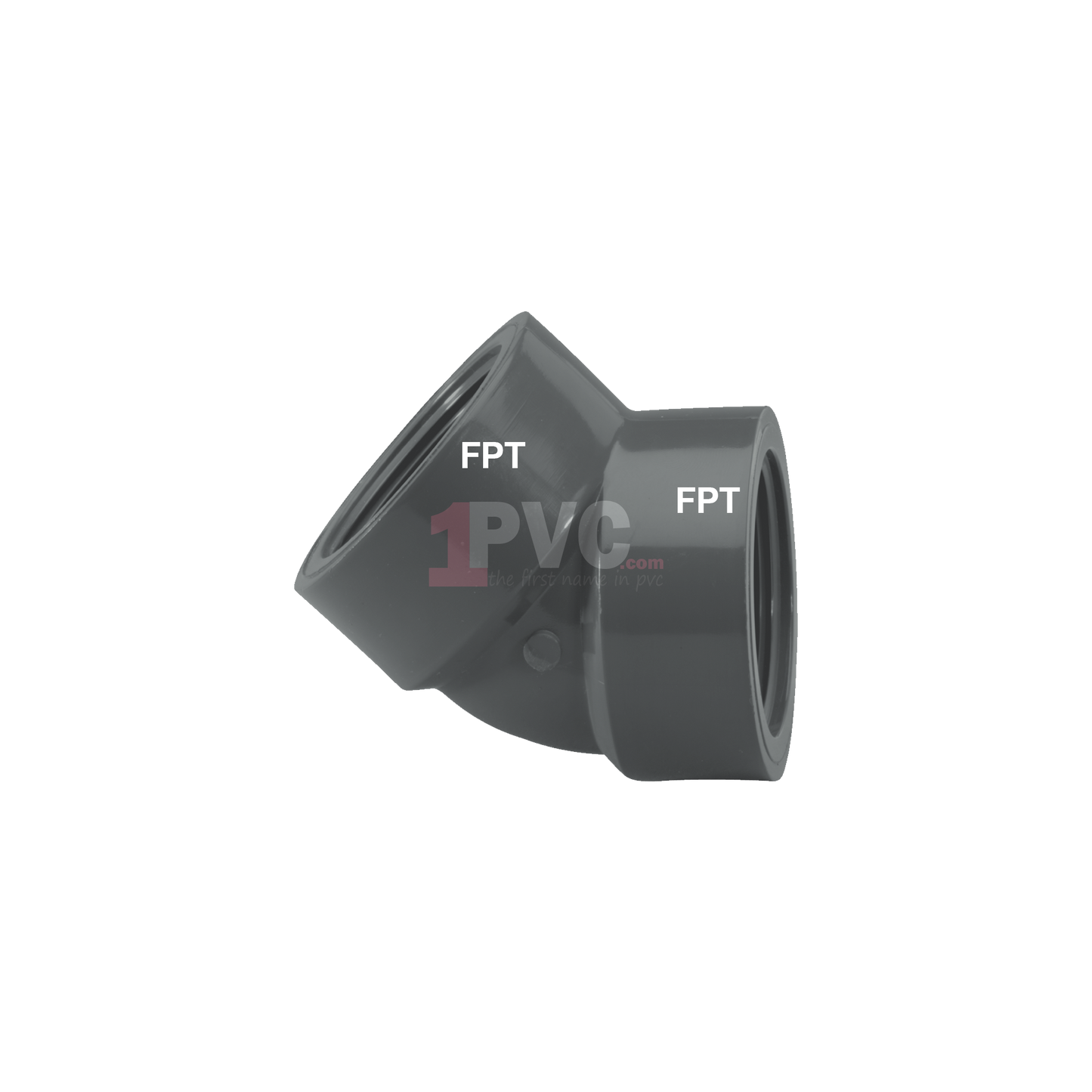 PVC 80 45° Elbow (FPT x FPT)