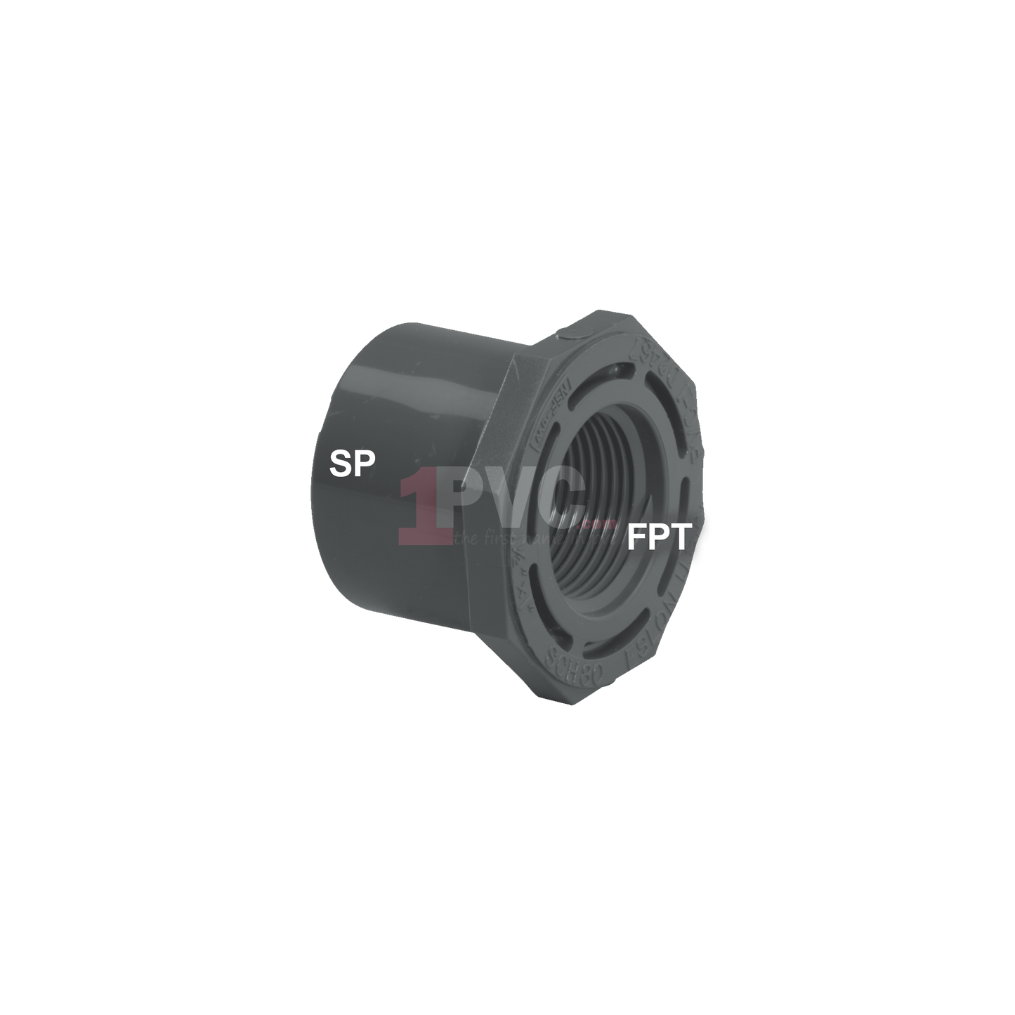 PVC 80 Reducer Bushing Flush Style (SP x FPT)