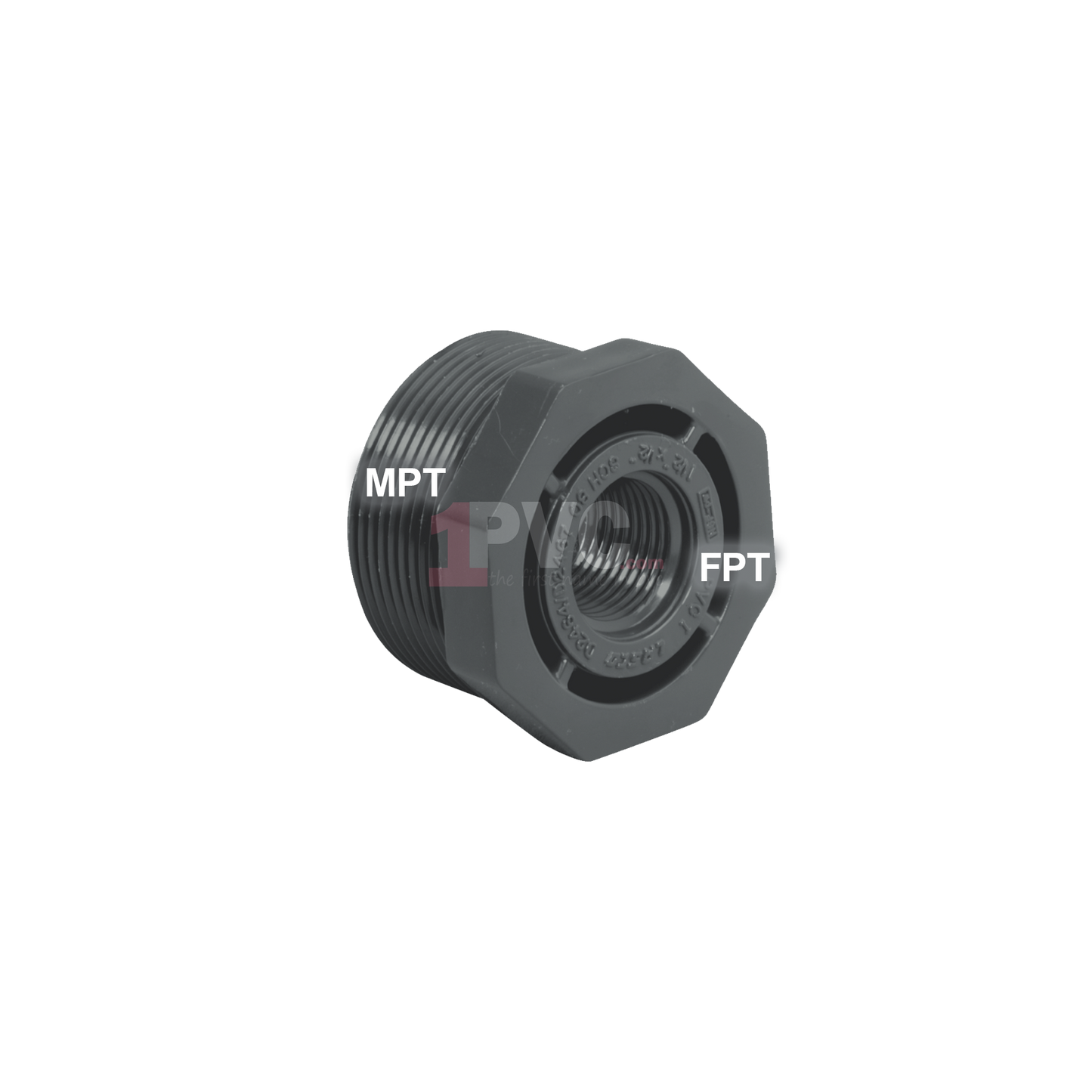PVC 80 Reducer Bushing Flush Style (MPT x FPT)