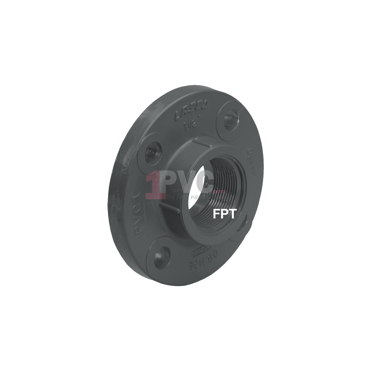 PVC 80 Flange Solid Style (FPT)