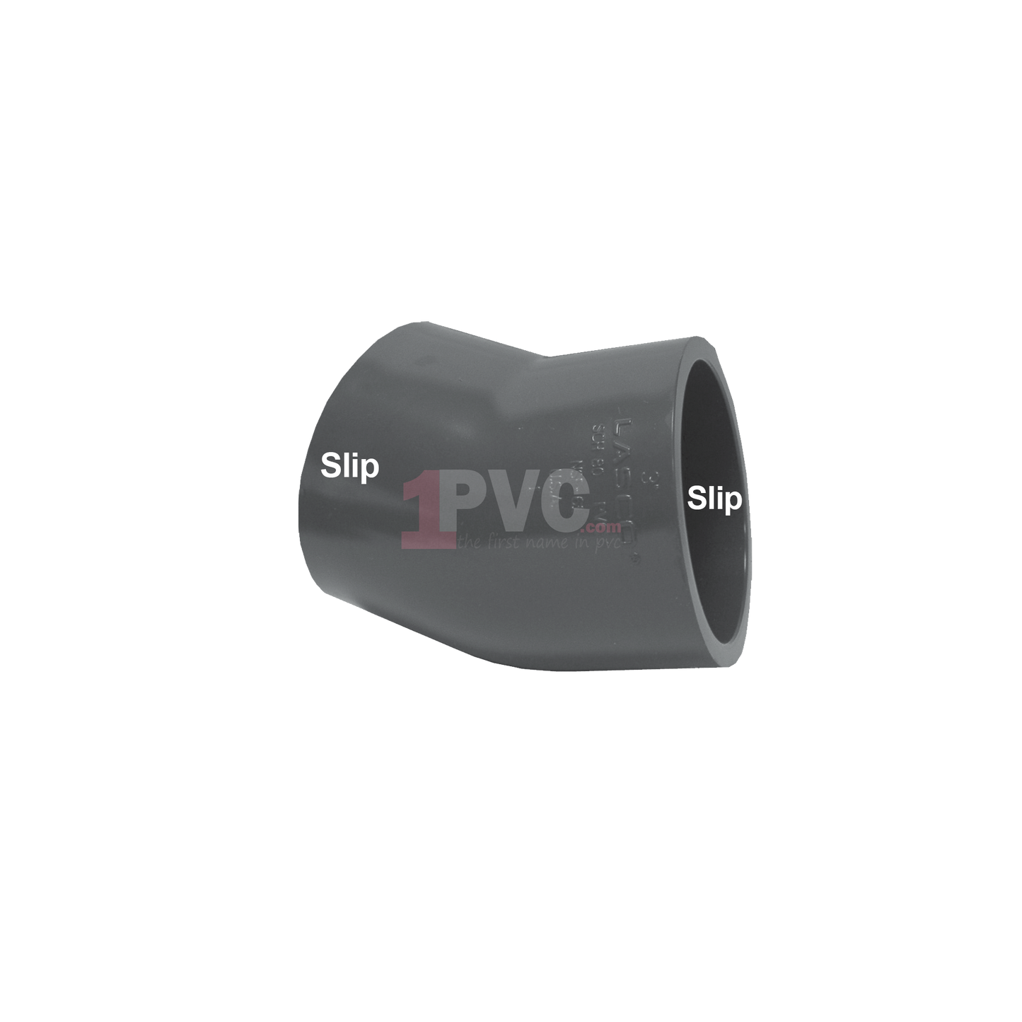 PVC 80 22½° Elbow (Slip x Slip)
