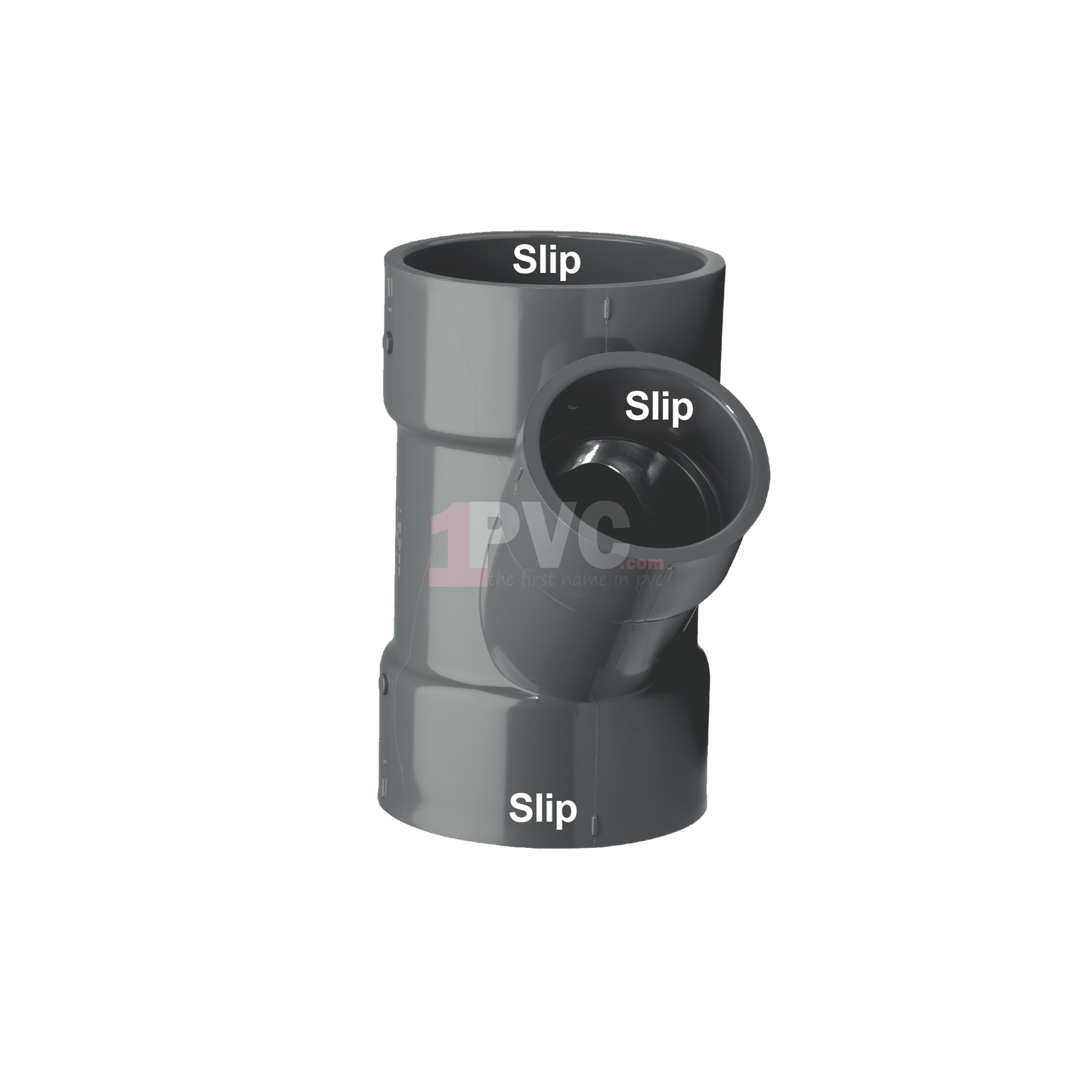PVC 80 Reducing Wye (Slip x Slip x Slip)