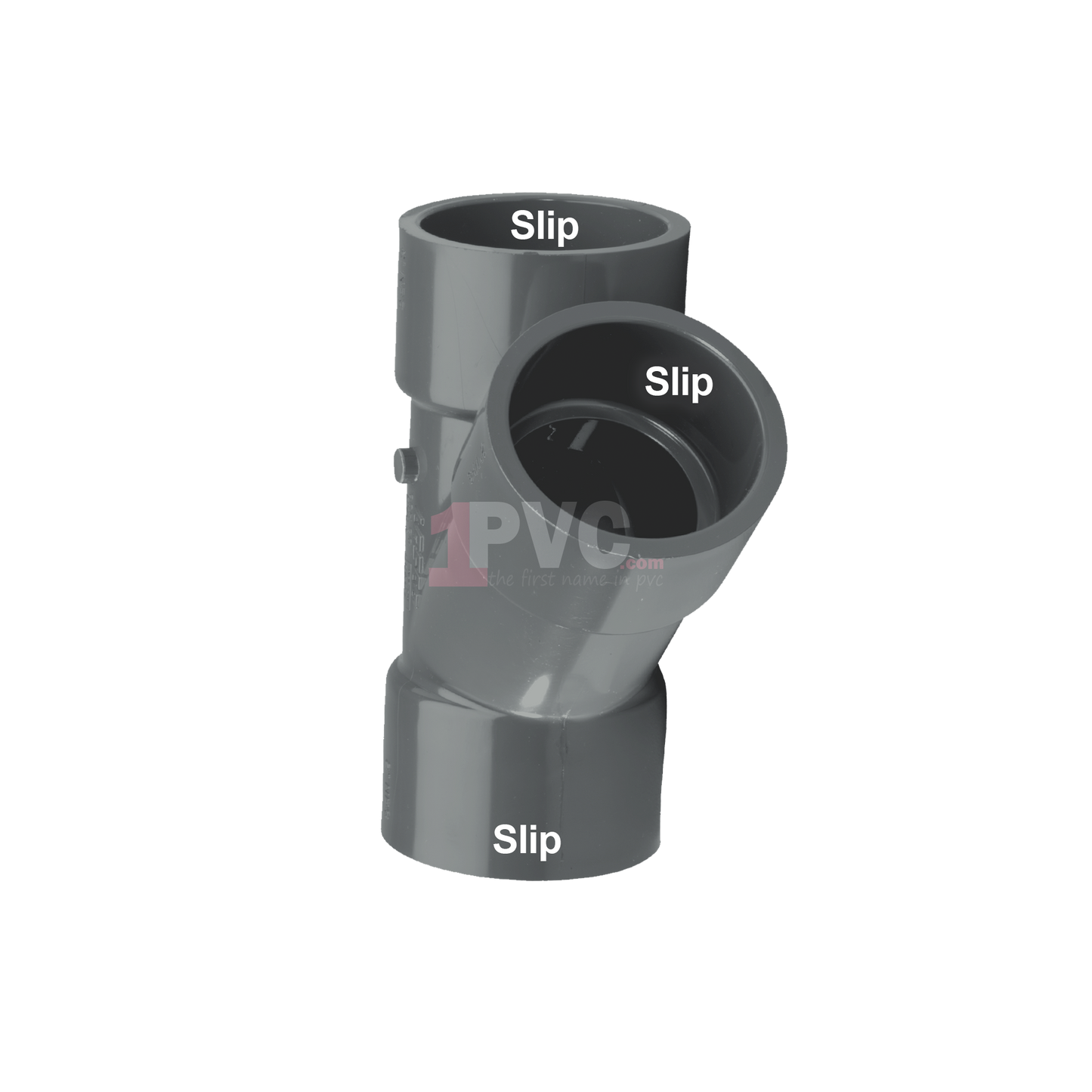 PVC 80 Wye (Slip x Slip x Slip)