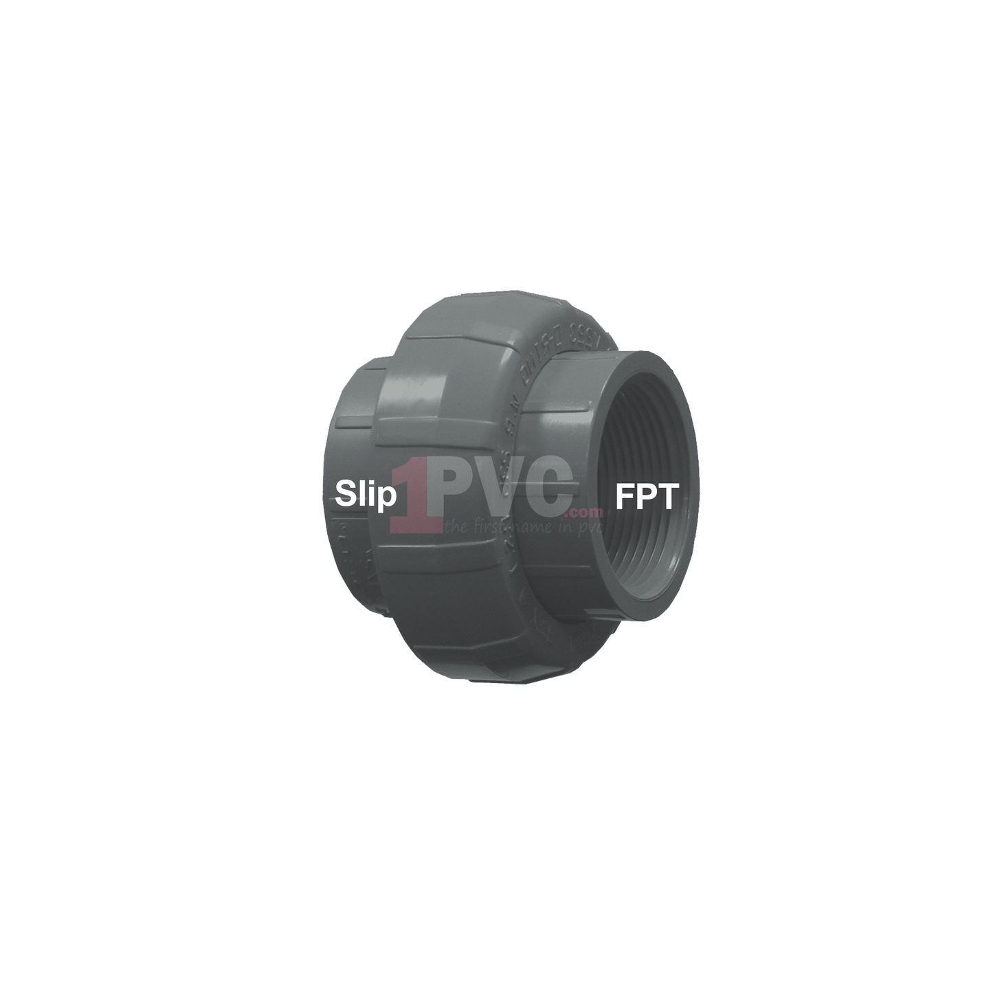 PVC 80 Union O-Ring Type (Slip x FPT)