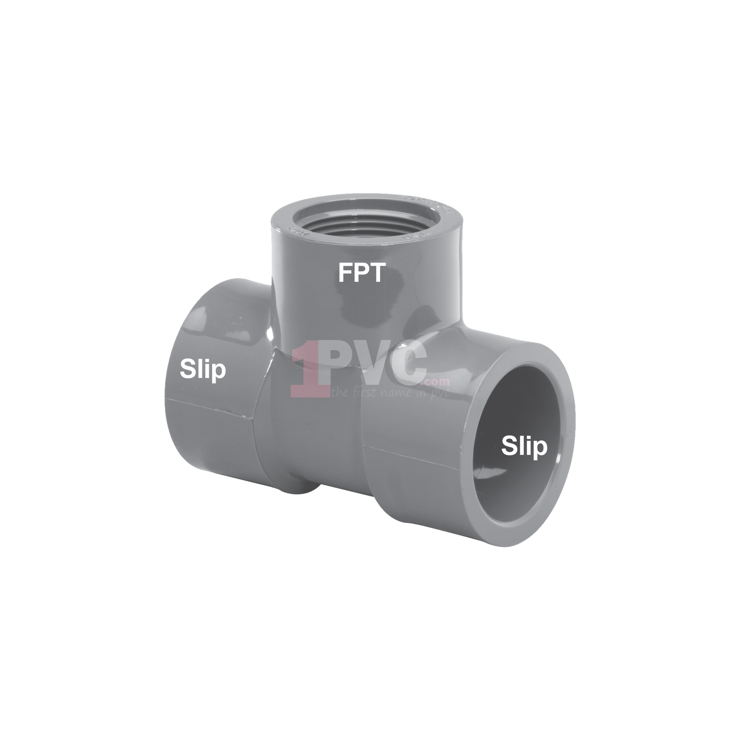 CPVC 80 Reducer Tee (Slip x Slip x FPT)