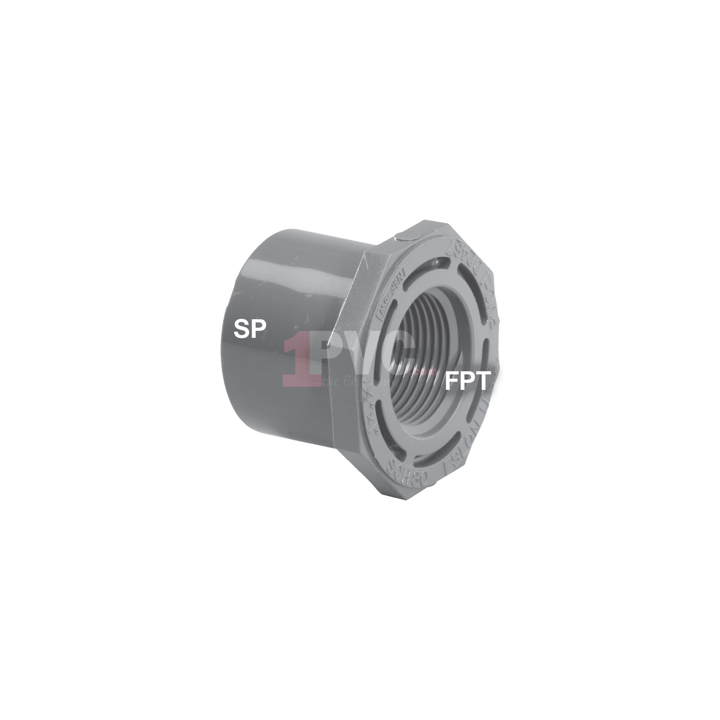 CPVC 80 Reducer Bushing Flush Style (SP x FPT)